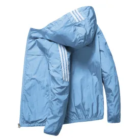Sun Resistant Clothes Summer Casual Sun Protection Clothing Men's Hooded Loose