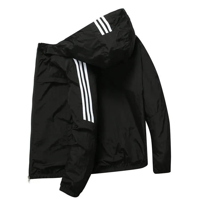 Sun Resistant Clothes Summer Casual Sun Protection Clothing Men's Hooded Loose