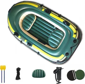 Thick Raft Kayak Assault Rubber Boat, Wear-Resistant Air Cushion Boat Fishing, Entertainment Small Boat