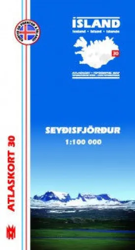 Topographic Map - Seyðisfjörður
