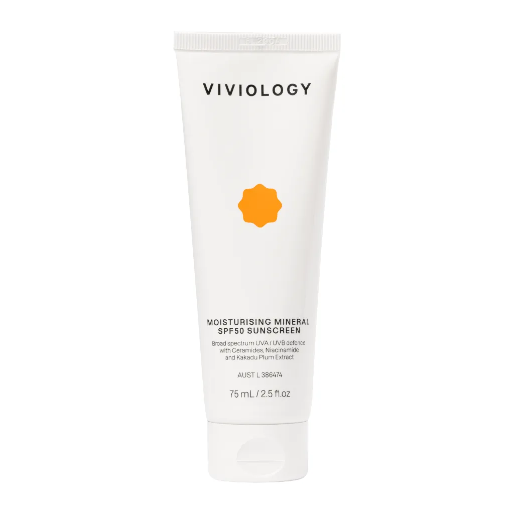 VIVIOLOGY Moisturising Mineral SPF50 Sunscreen 75ml