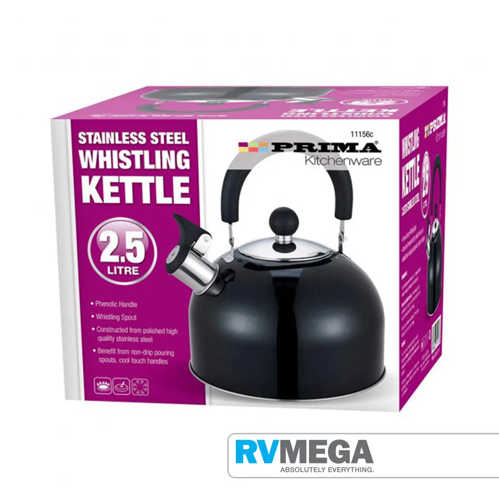 Whistling Kettle 2.5 Litre Black