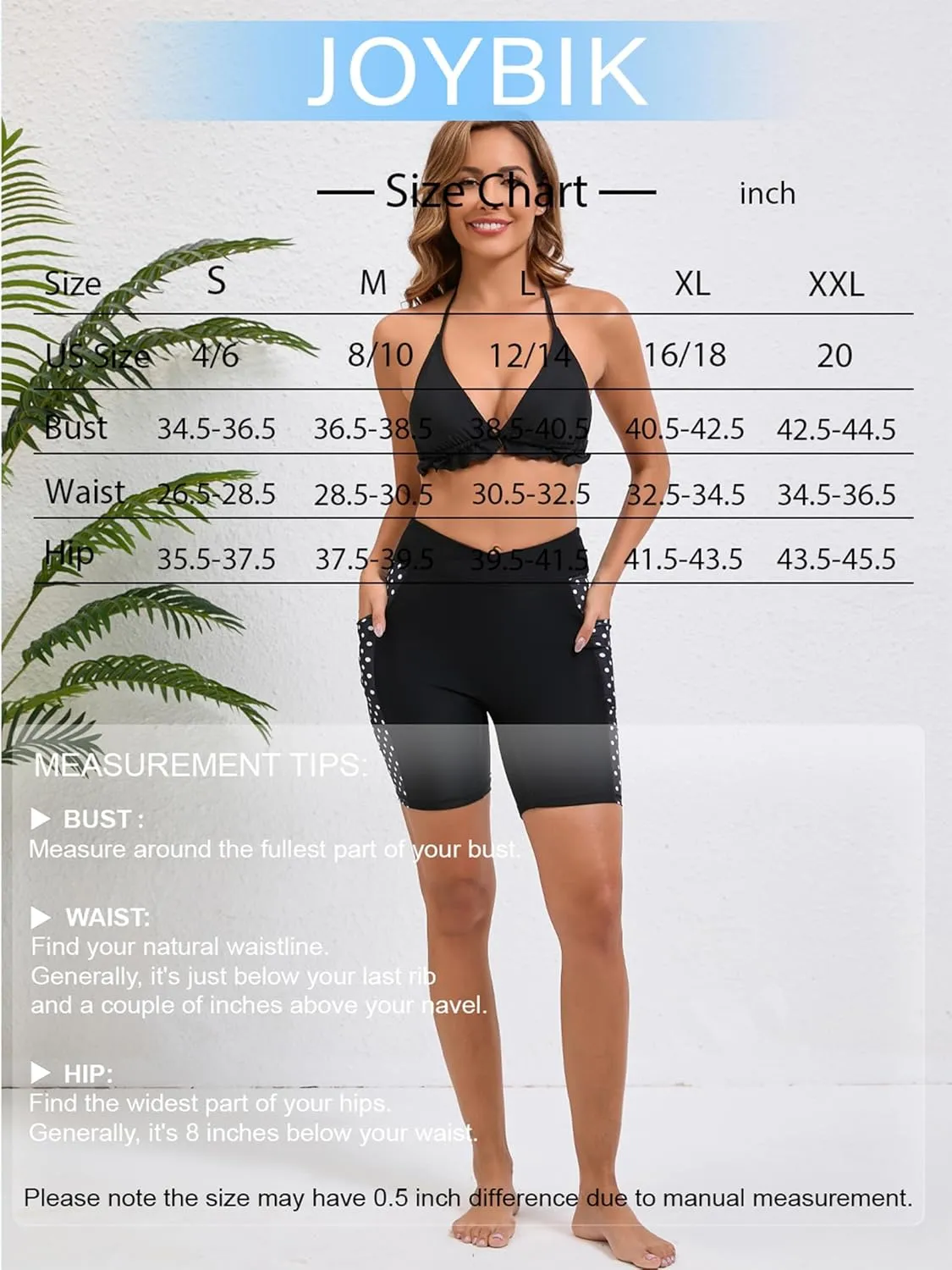 Women's 7" Plus Size Cross High Waisted Board Shorts with Side Pockets Boyshorts Swimsuit Bottoms