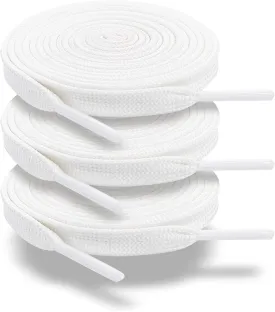 ZHENTOR 3 Pair Flat Shoe Laces for Sneakers, Shoelaces for Sneakers Athletic Running Shoes Boot Strings