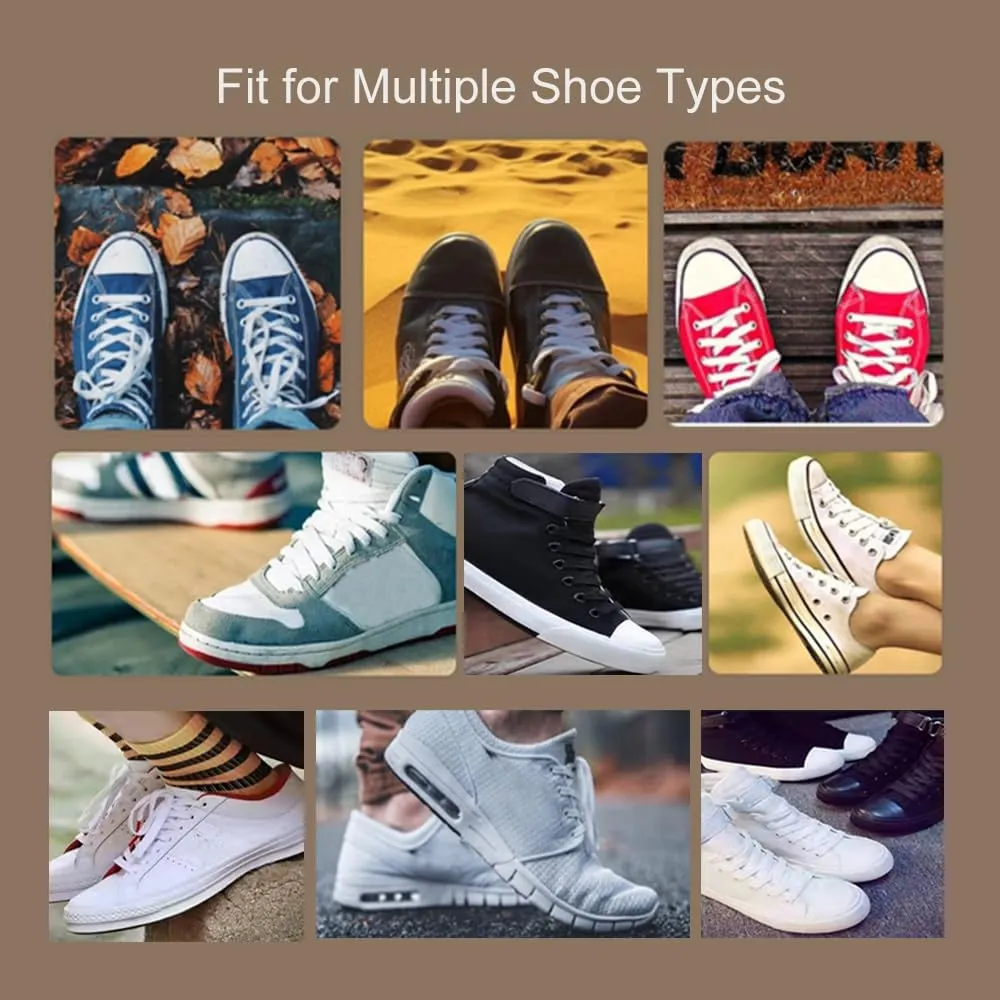 ZHENTOR 3 Pair Flat Shoe Laces for Sneakers, Shoelaces for Sneakers Athletic Running Shoes Boot Strings
